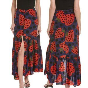 Farm Rio Heartberry Maxi Skirt, Medium, NWT